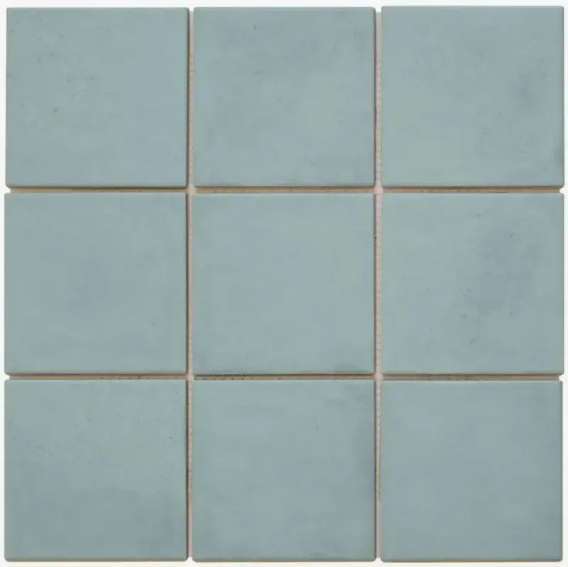 Bestseller The Mosaic Factory Kasba mozaïek 10x10cm turquoise mat