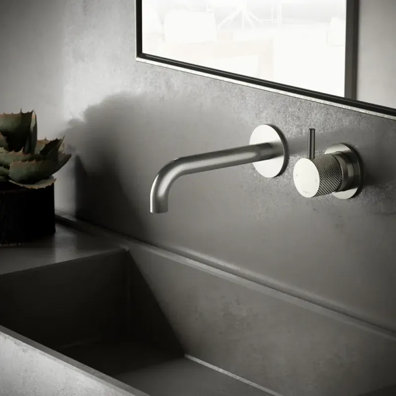 Hotbath Cobber X inbouw wastafelmengkraan 18cm geborsteld nikkel Rechtstreeks Van De Fabrikant