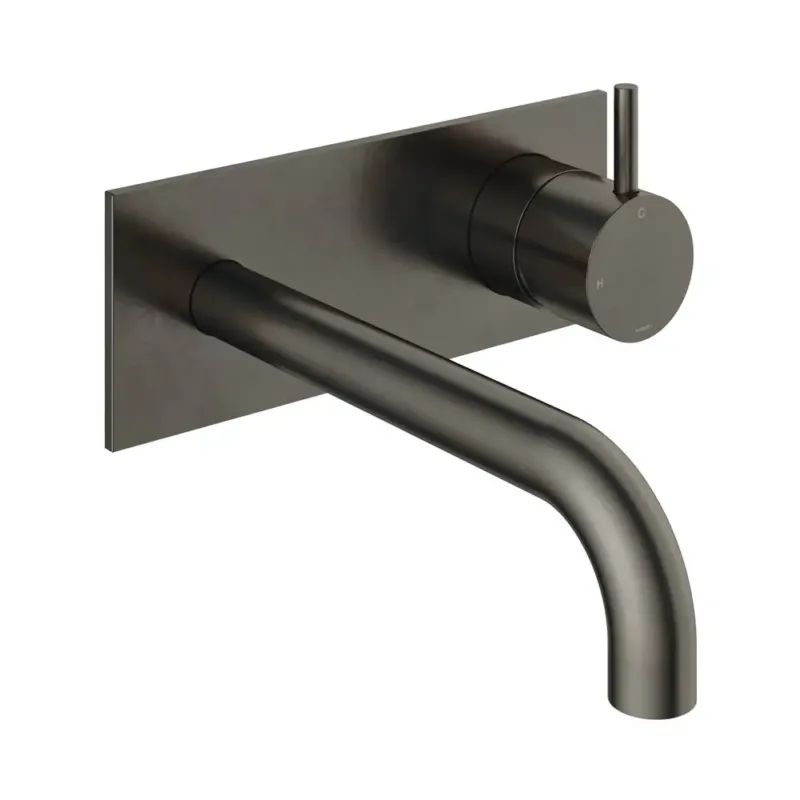 Dagaanbieding Hotbath Cobber inbouw wastafelkraan 18cm met plaat verouderd ijzer