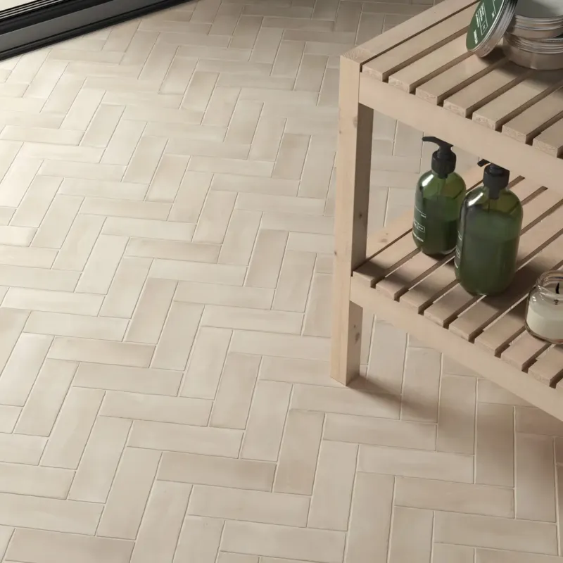 Jabo Premium Koko wandtegel 15x5cm beige mat Actieprijs