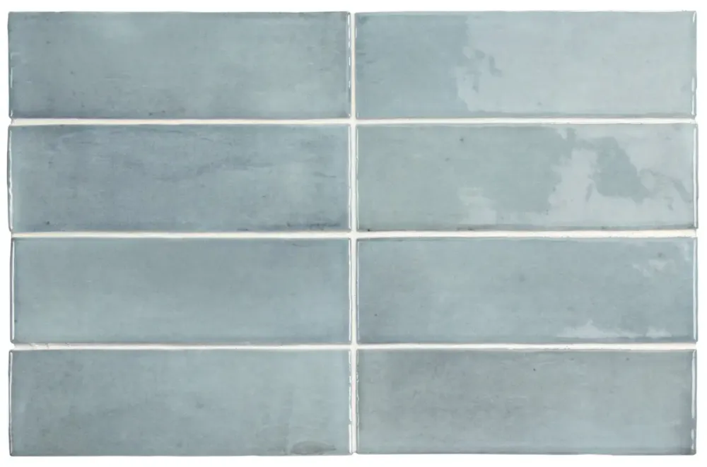 Uitverkoop Tegelsample Jabo Premium Koko wandtegel 15x5cm lichtblauw glans