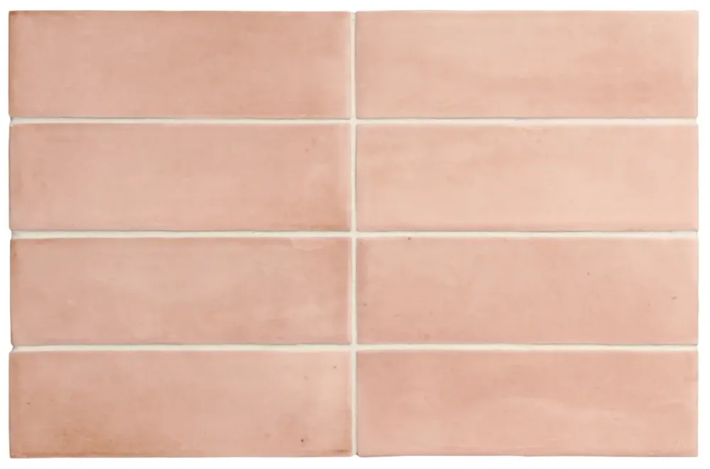 Premium Tegelsample Jabo Premium Koko wandtegel 15x5cm zalm roze mat