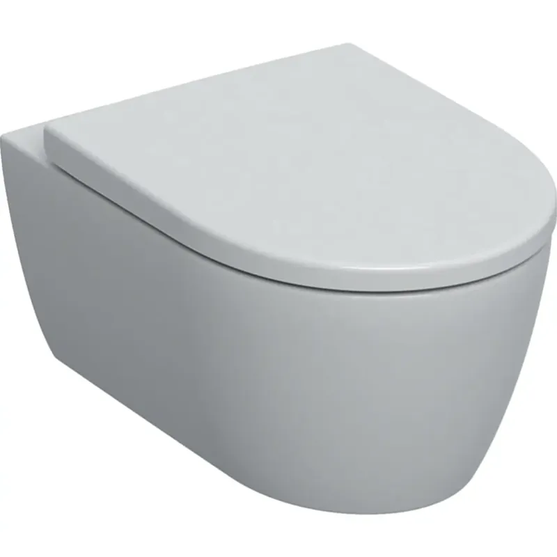 Shop Nu Geberit iCon hangend toilet randloos met softclose zitting wit mat