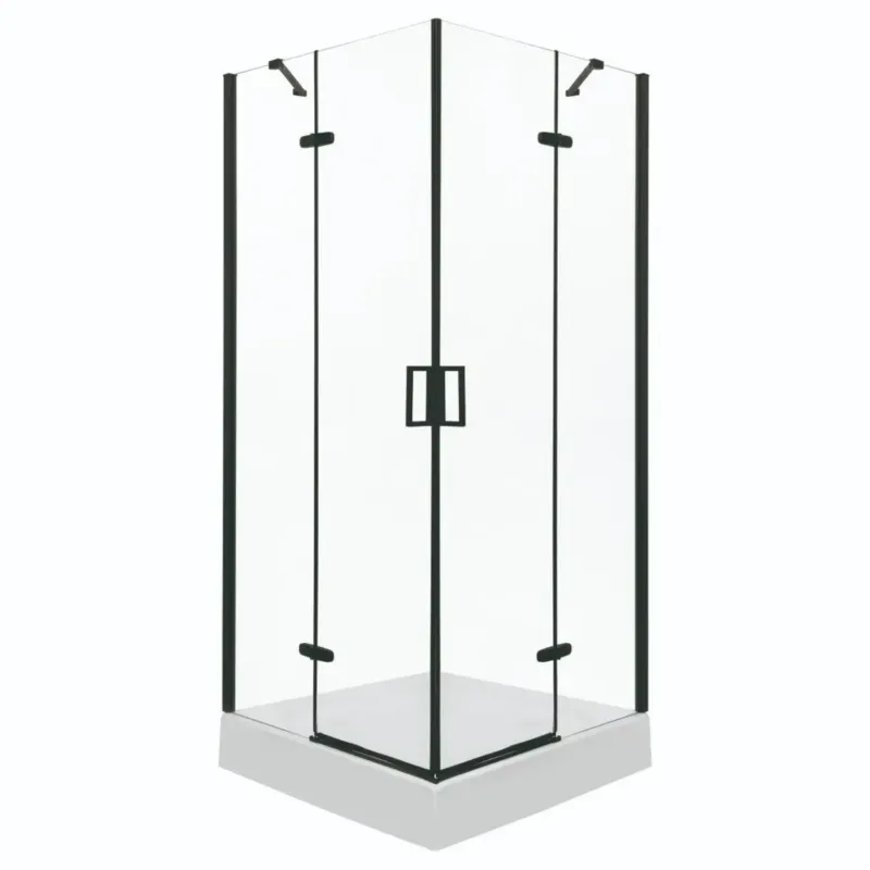 Premium Kerra Flow complete douchecabine 90x90 zwart mat