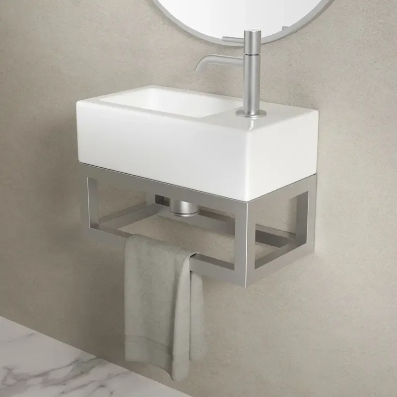 Fabrieksprijs Mueller Round frame voor fontein 40x22cm RVS