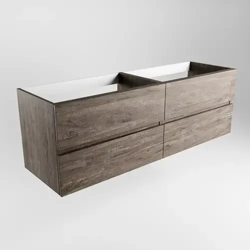 Lage Prijs Mondiaz Vica onderkast met 4 lades 150cm dark brown