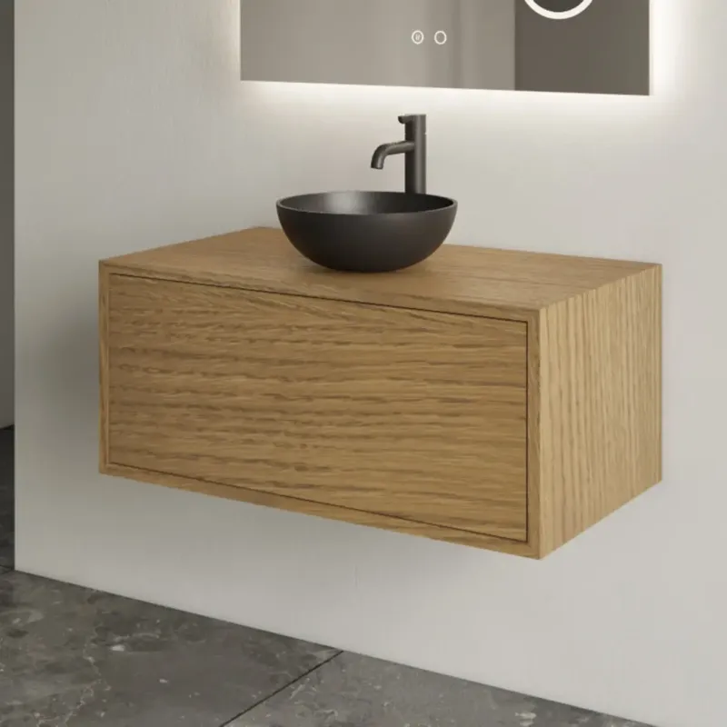 Meest Verkocht Gliss Design Joa badmeubel 80cm castle brown