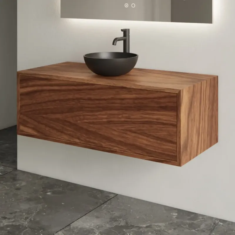 Gecertificeerd Gliss Design Joa badmeubel 90cm walnut