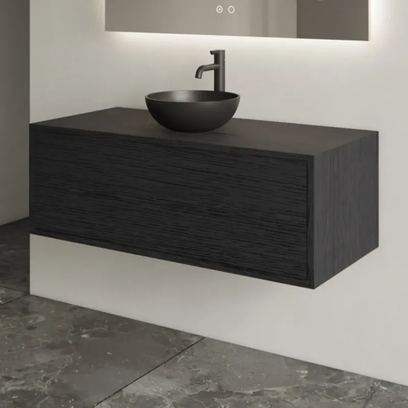 Veilige Betaling Gliss Design Joa badmeubel 100cm black veneer