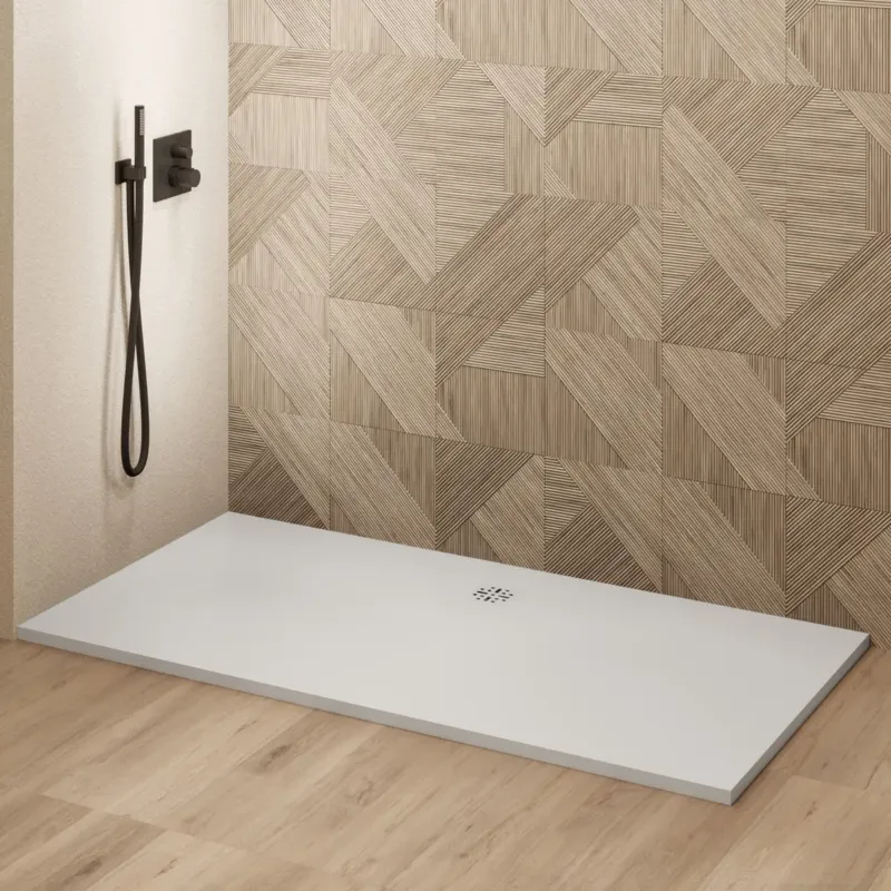 Voordeelprijs Saniclear Modo douchebak 180x90cm met stone finish wit
