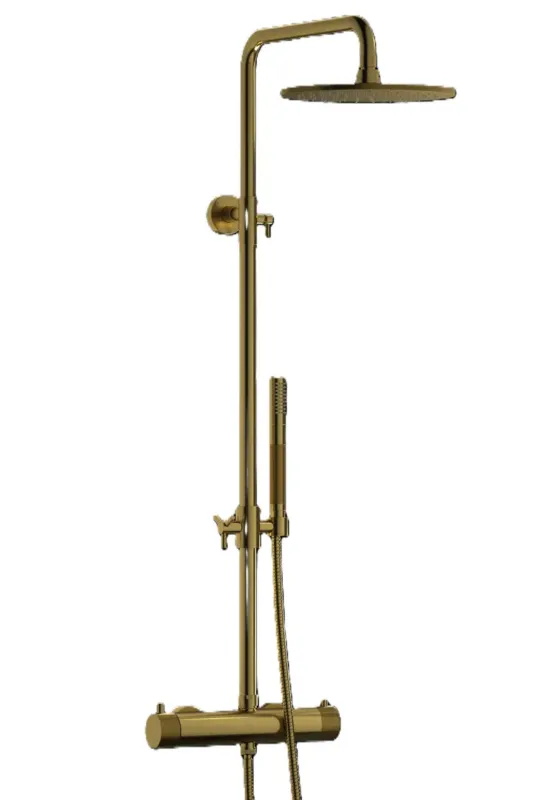 Plieger Roma opbouw regendouche 25cm messing geborsteld Weekendaanbieding