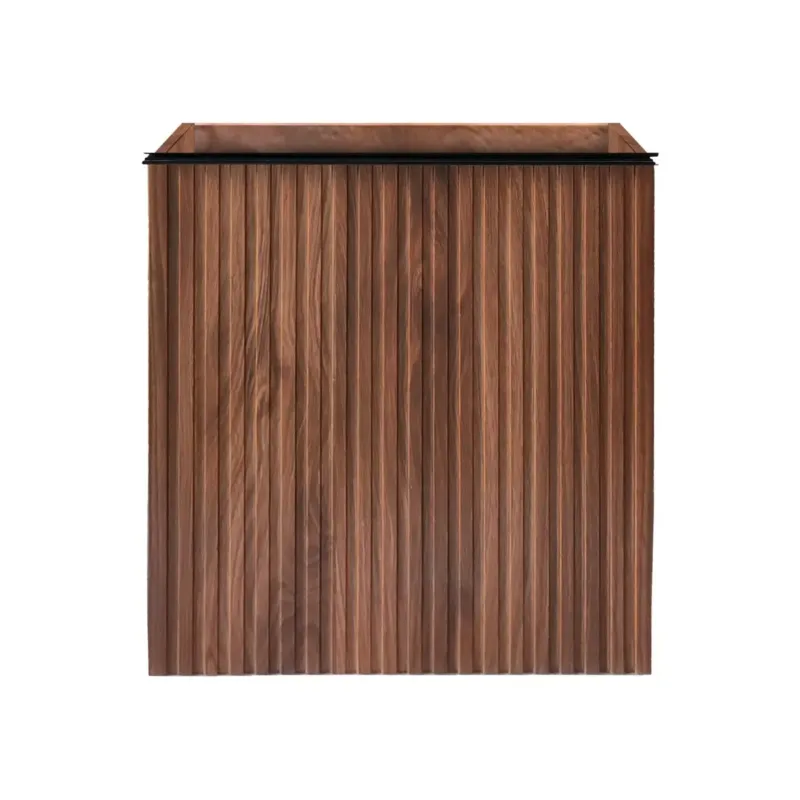 SaniGoods Mika fontein onderkast met ribbelfront 40x22.3x50cm walnoot Goedkoop