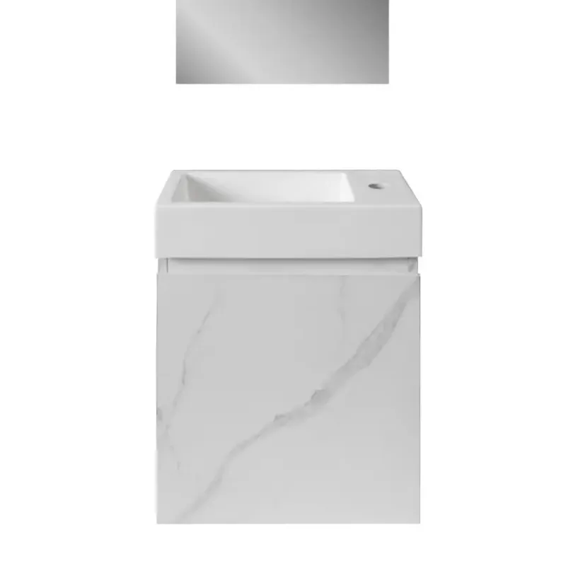 Alleen Vandaag SaniGoods Mikado toiletmeubel marmer 40x22.3x50cm wit