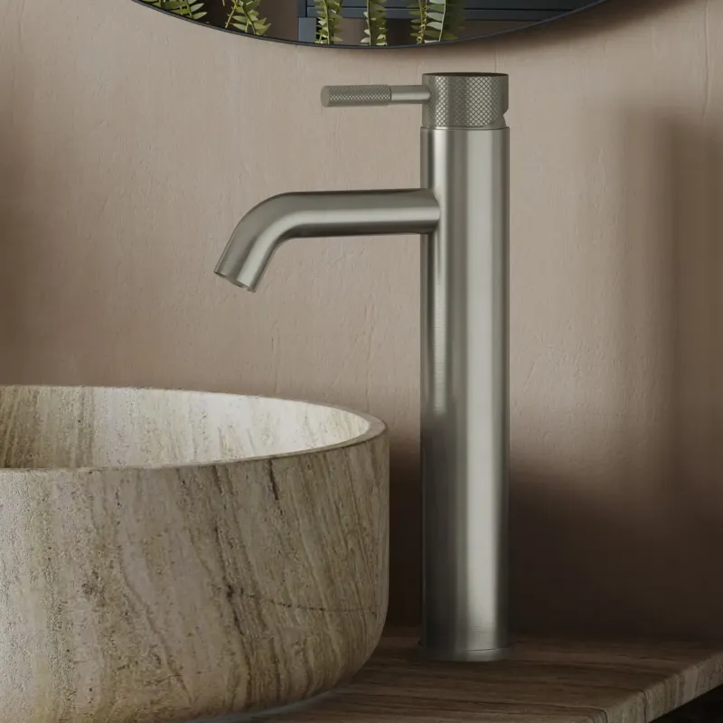 Seizoensaanbieding Saniclear Plus Curved hoge wastafelkraan RVS