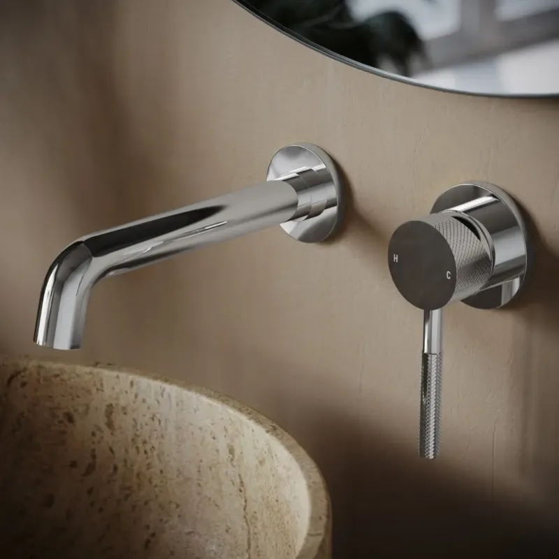 Gecertificeerd Saniclear Talpa Curved inbouw wastafelkraan chroom
