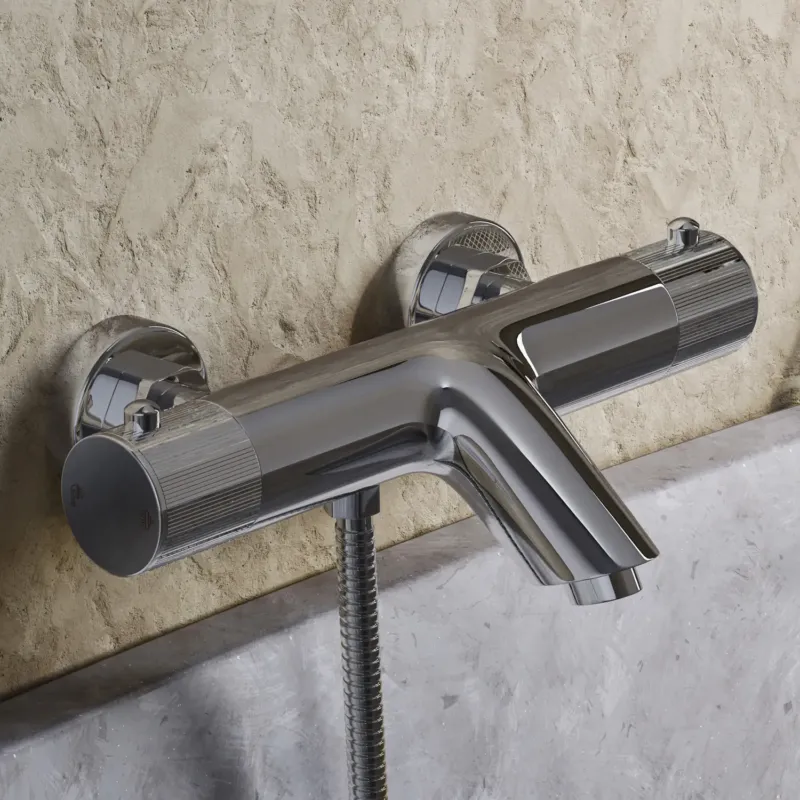 Saniclear Talpa Stripes thermostatische opbouw badkraan chroom Beperkt Aanbod