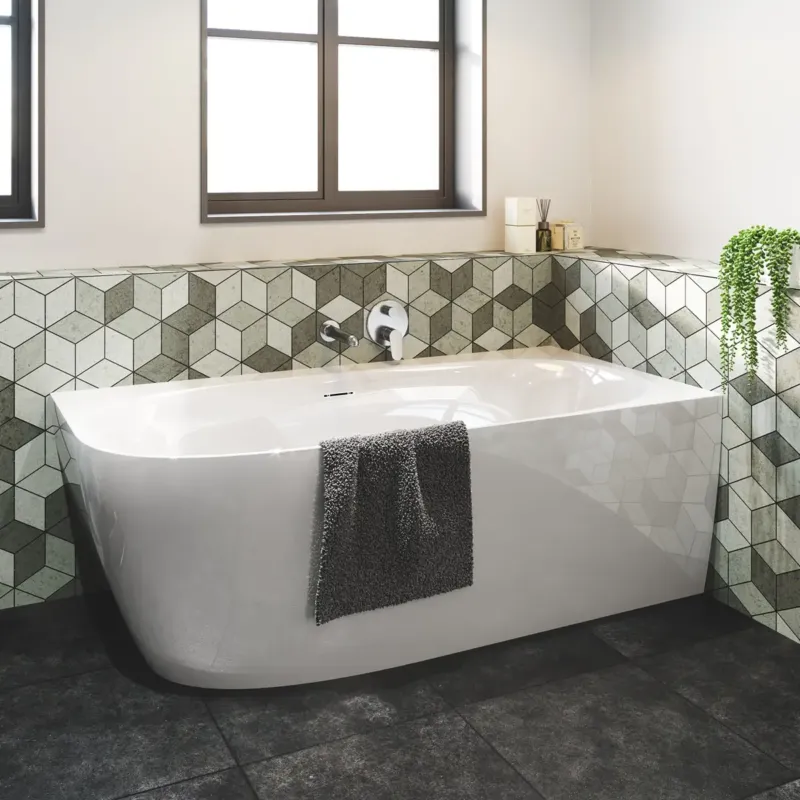 Sanigoods Masala hoekbad links 170x80cm wit glans Lage Prijs