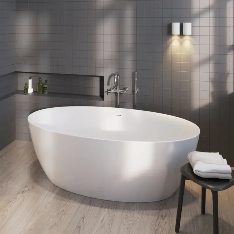 Rechtstreeks Van De Fabrikant Sanigoods Carini vrijstaand bad 170x80cm wit mat