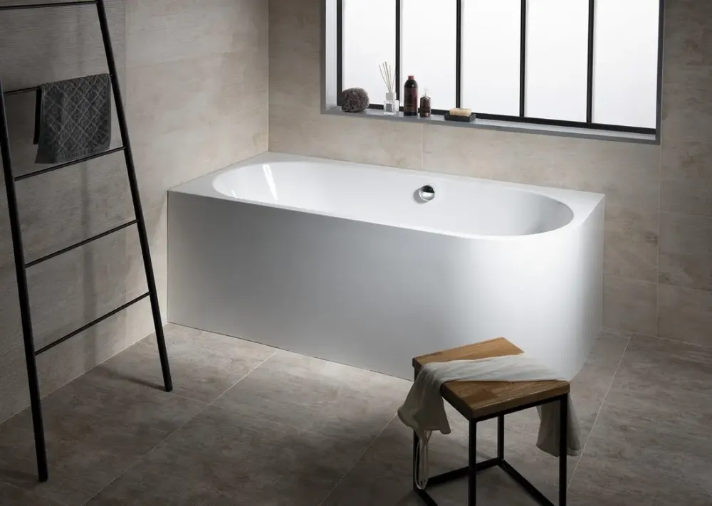 SCHADEMODEL Polysan Monolith ligbad links 160x75x60cm wit Flitsaanbieding