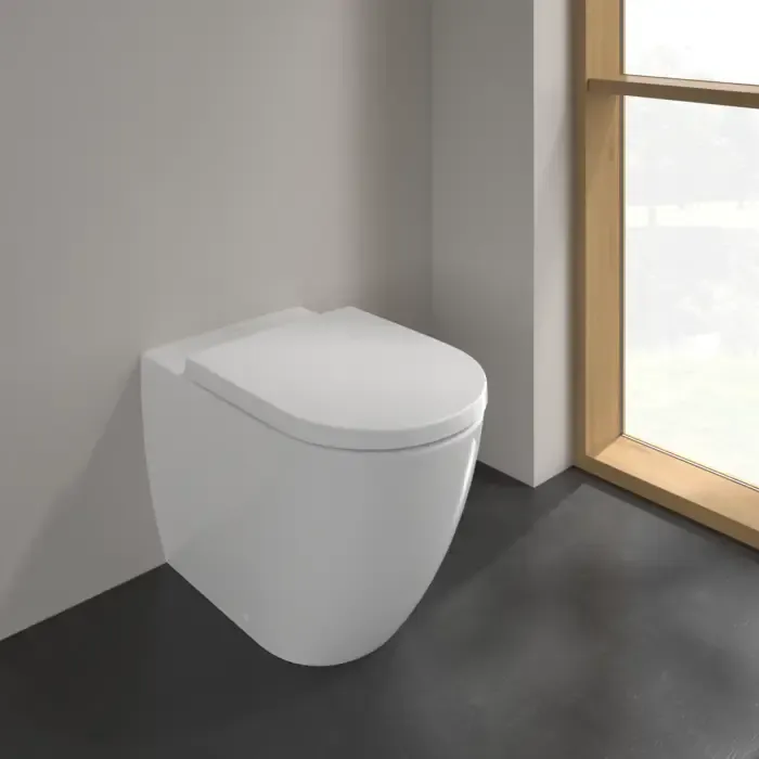 Villeroy & Boch Subway 3.0 randloos staand toilet CeramicPlus met TwistFlush en AntiBac wit glans Betrouwbaar