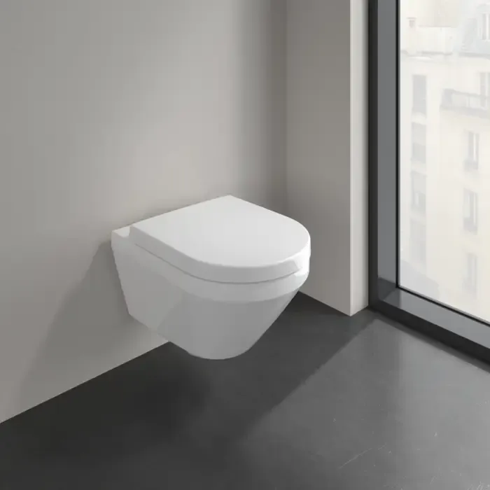 Villeroy & Boch Architectura randloos toilet CeramicPlus met TwistFlush rond wit glans Flitsaanbieding