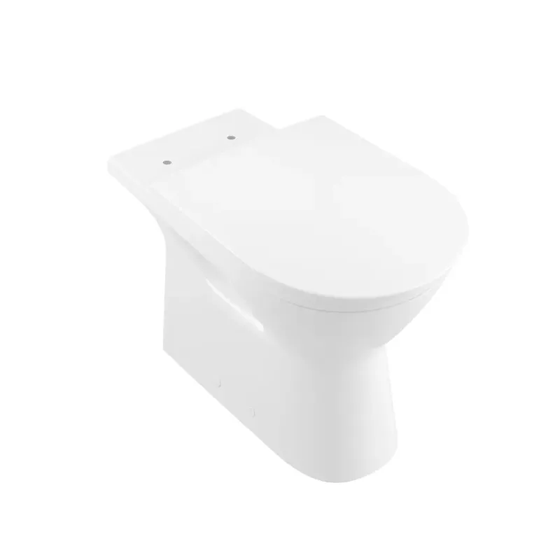 Hoge Kwaliteit Villeroy & Boch ViCare randloos duoblok toilet CeramicPlus met AntiBac wit glans zonder reservoir