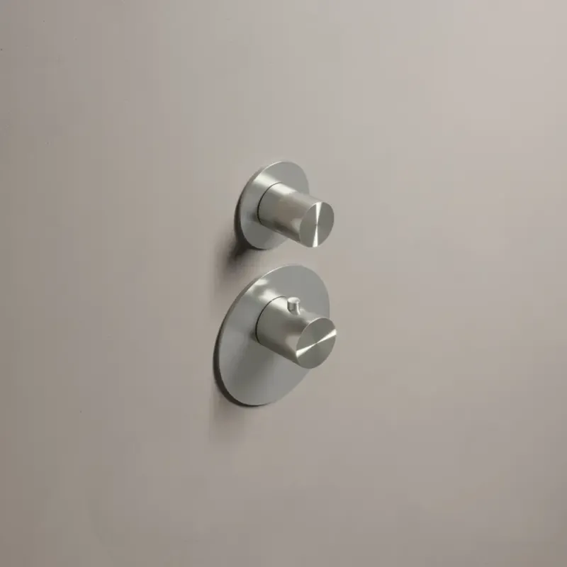 Hotbath Archie afbouwdeel met 1 stopkraan geborsteld gunmetal PVD Beperkt Aanbod
