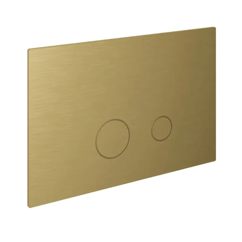 Hotbath Cobber drukplaat voor UP320/UP720 geborsteld messing PVD Beperkt Aanbod