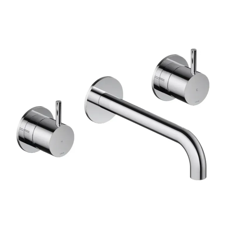 Betaalbaar Hotbath Cobber 3-gats inbouw wastafelkraan 18cm chroom