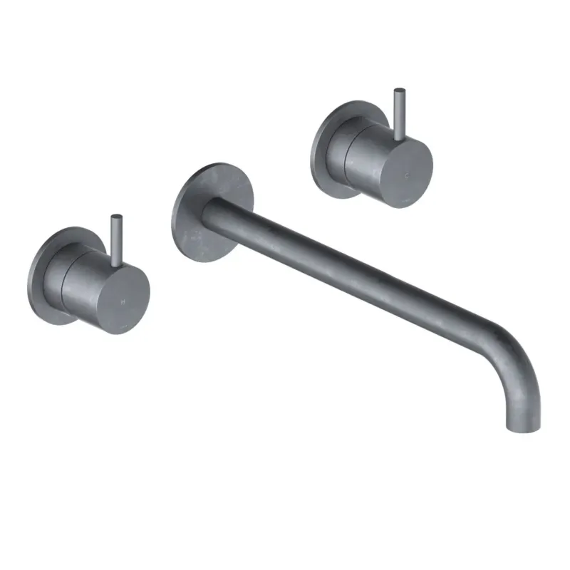 Hotbath Cobber 3-gats inbouw wastafelkraan 25cm verouderd ijzer Veilige Betaling