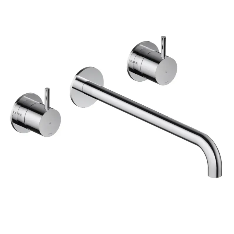 Express Levering Hotbath Cobber 3-gats inbouw wastafelkraan 25cm chroom