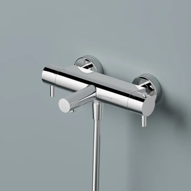 Voordeelprijs Hotbath Cobber thermostatische badkraan met uitloop wit mat