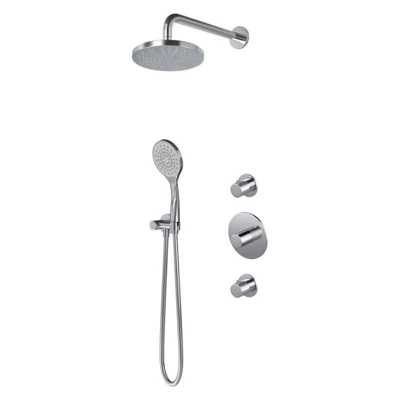 Hotbath Buddy IBS12 inbouw regendouche 25cm met glijstang chroom Favoriet
