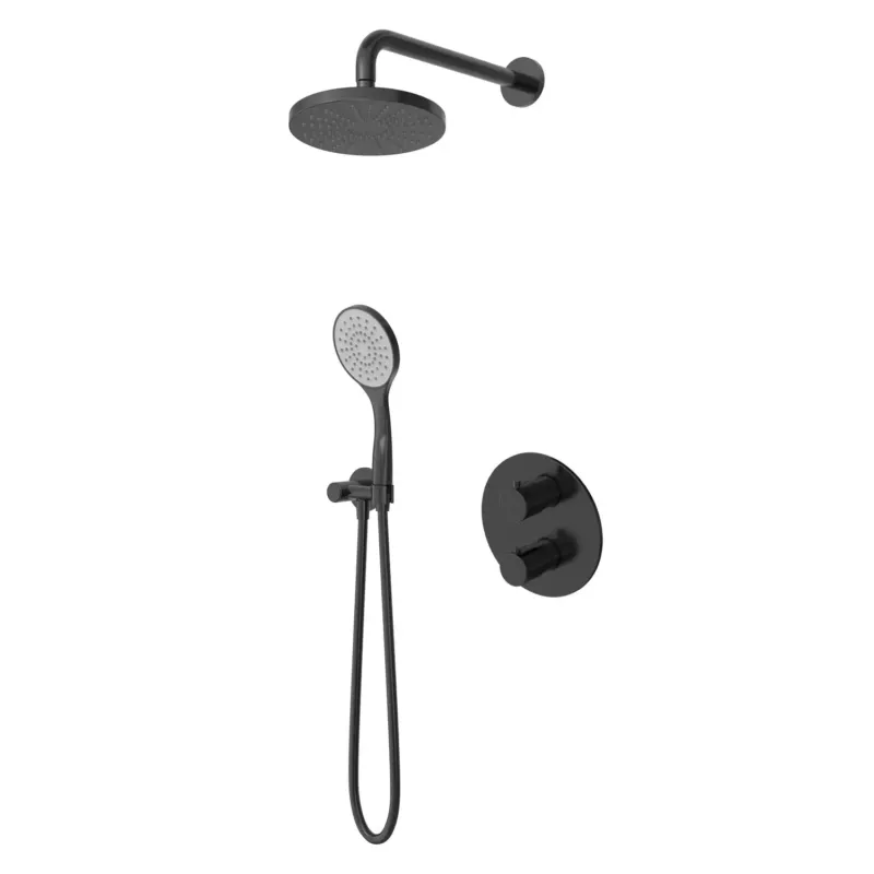 Aanbieding Hotbath Buddy IBS12A inbouw regendouche 30cm geborsteld zwart PVD