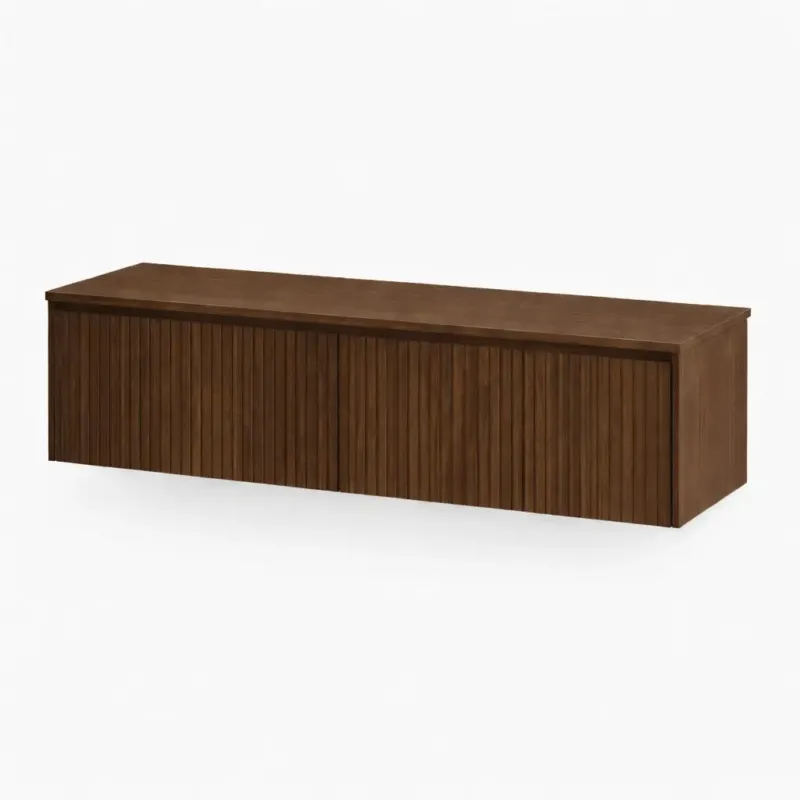 Nu Kopen Gliss Design Timotheus onderkast met 2 lades en toppaneel 120cm walnut