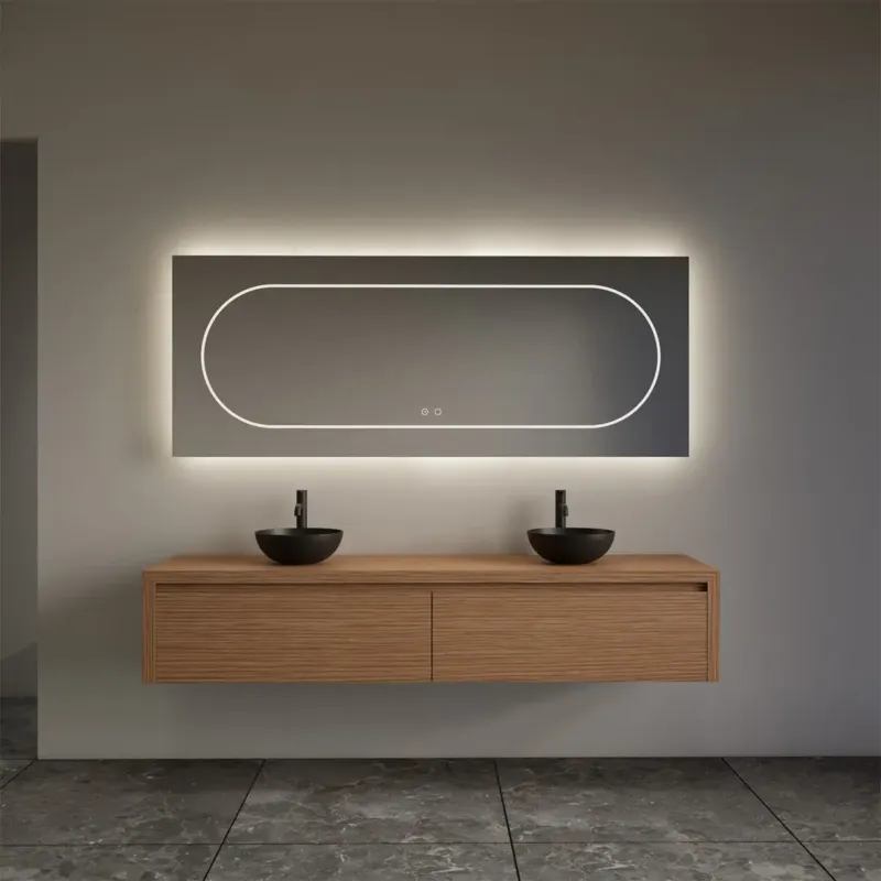 Aanbieding Gliss Design Ares badmeubel 180cm 2 lades pure zonder waskom