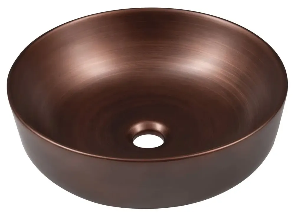 Populair Sapho Priori keramische ronde waskom 41.5cm koper