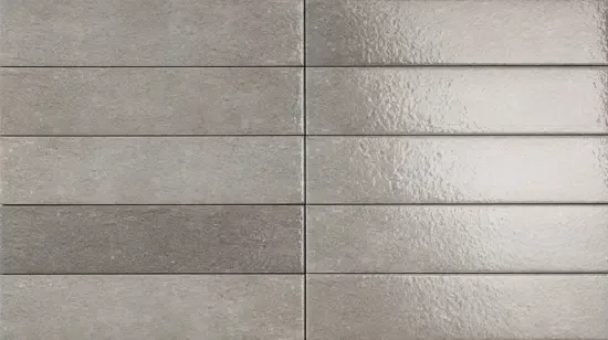 Rechtstreeks Van De Fabrikant Valence Orizz vloertegel perla lux 6.5x29cm grijs