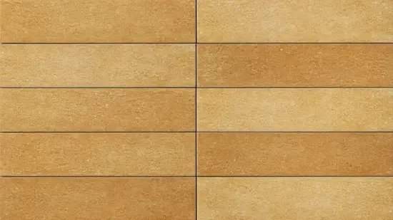 Rechtstreeks Van De Fabrikant Valence Orizz vloertegel senape mat 6.5x29cm oker