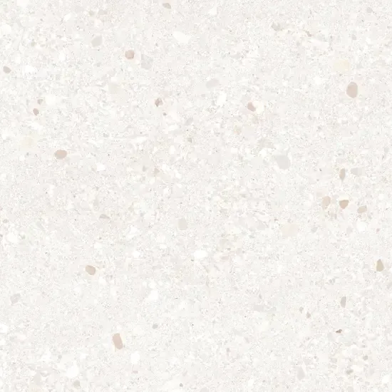 Korting Valence Orizz vloertegel bianco mat 60x60cm wit terrazzo