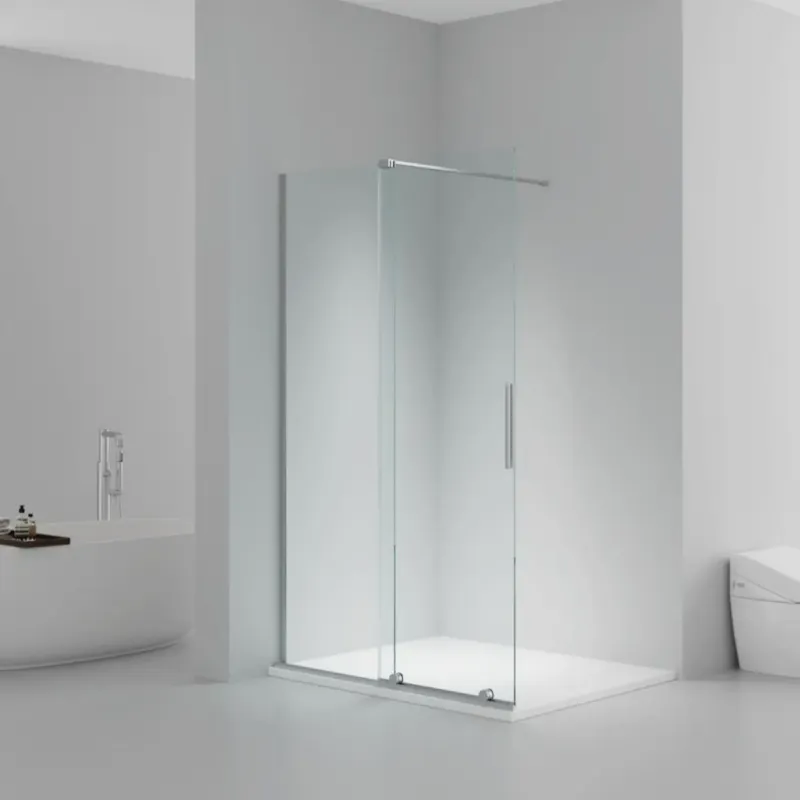 SaniGoods Xava inloopdouche met schuifdeur 120x200cm helder glas Beperkte Voorraad