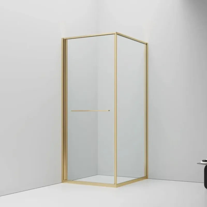 Gratis Retour SaniGoods Harper douchecabine met schuifdeur 90x90x200cm goud