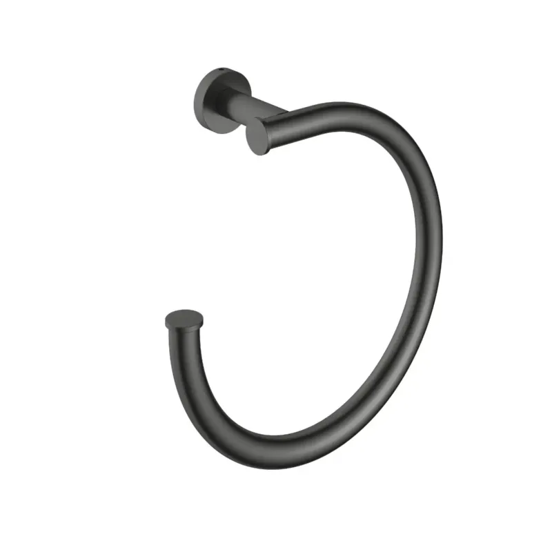 Hotbath &More handdoekring geborsteld zwart PVD Lage Kosten