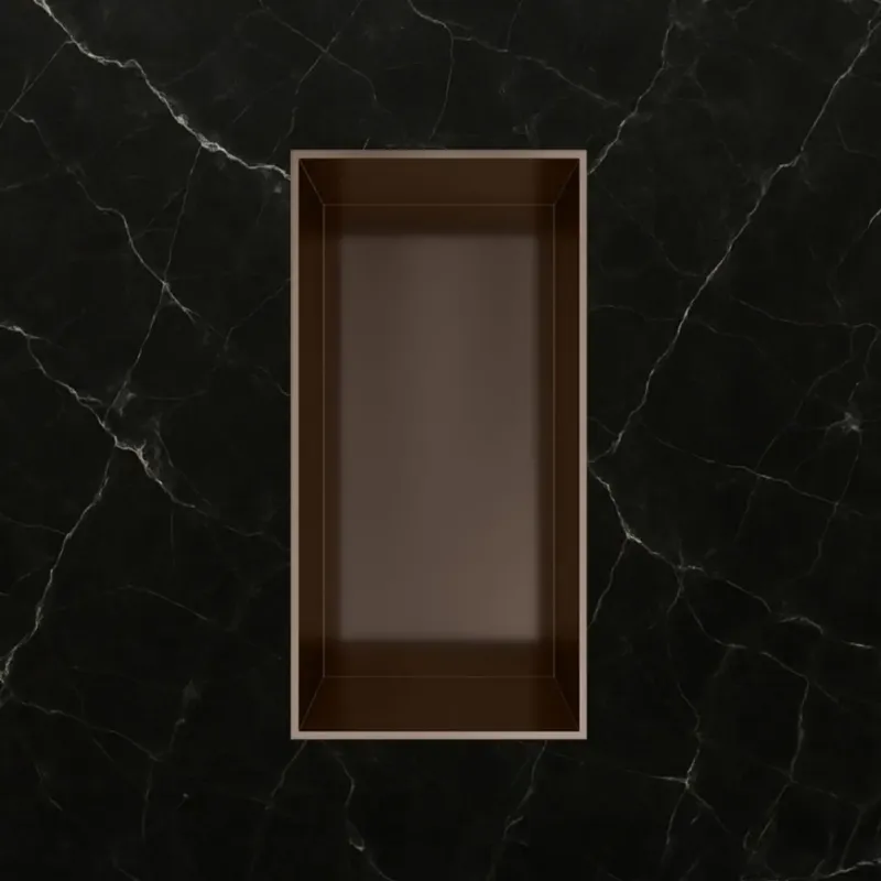 Hotbath &More frameless inbouwnis 30x15x10cm tuscan bronze Bestseller