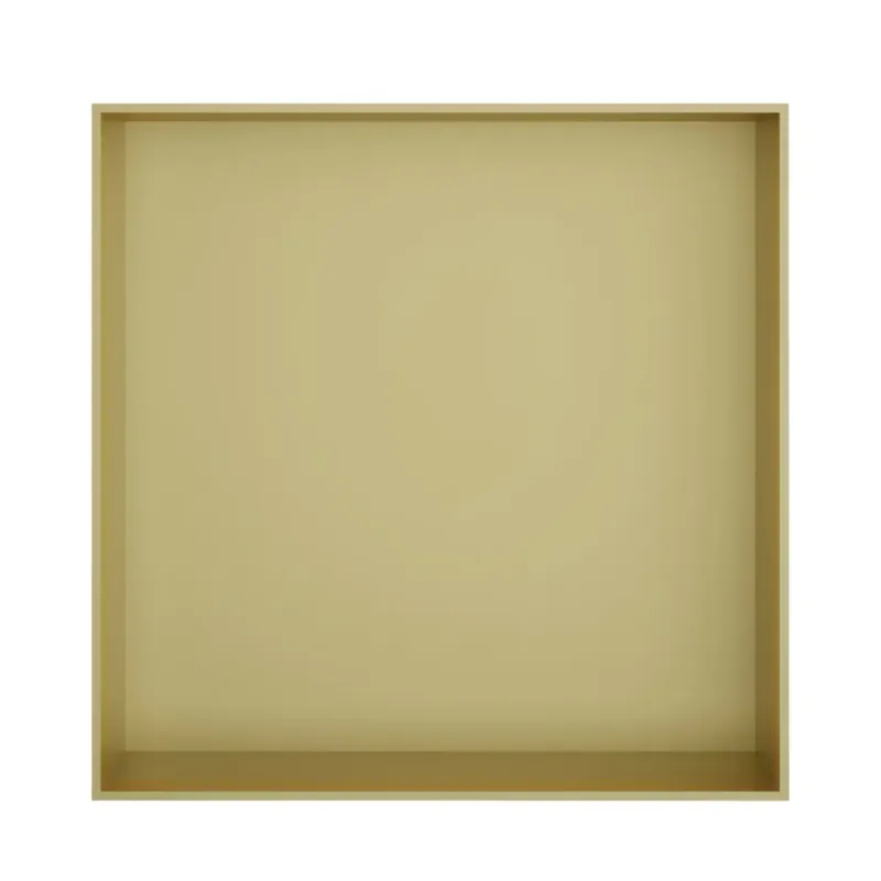 Hotbath &More frameless inbouwnis 30x30x10cm geborsteld messing PVD Hete Deal