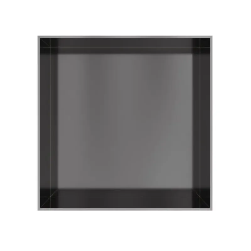 Bestel Nu Hotbath &More frameless inbouwnis 30x30x10cm geborsteld gunmetal PVD