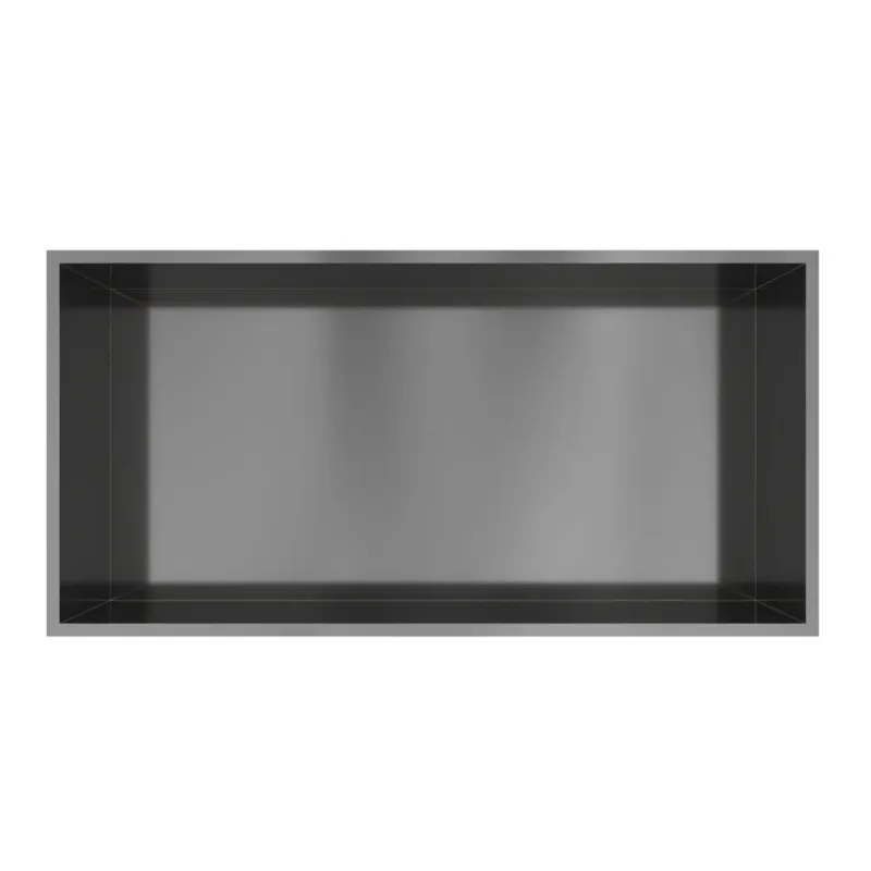 Flitsaanbieding Hotbath &More inbouwnis 30x60x10cm geborsteld gunmetal PVD