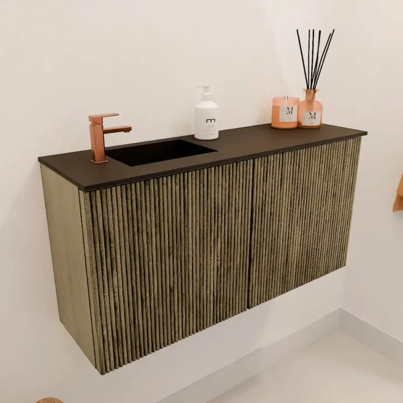 Bestseller Mondiaz Joya 80cm toiletmeubel dusk met wastafel faye links 1 kraangat urban