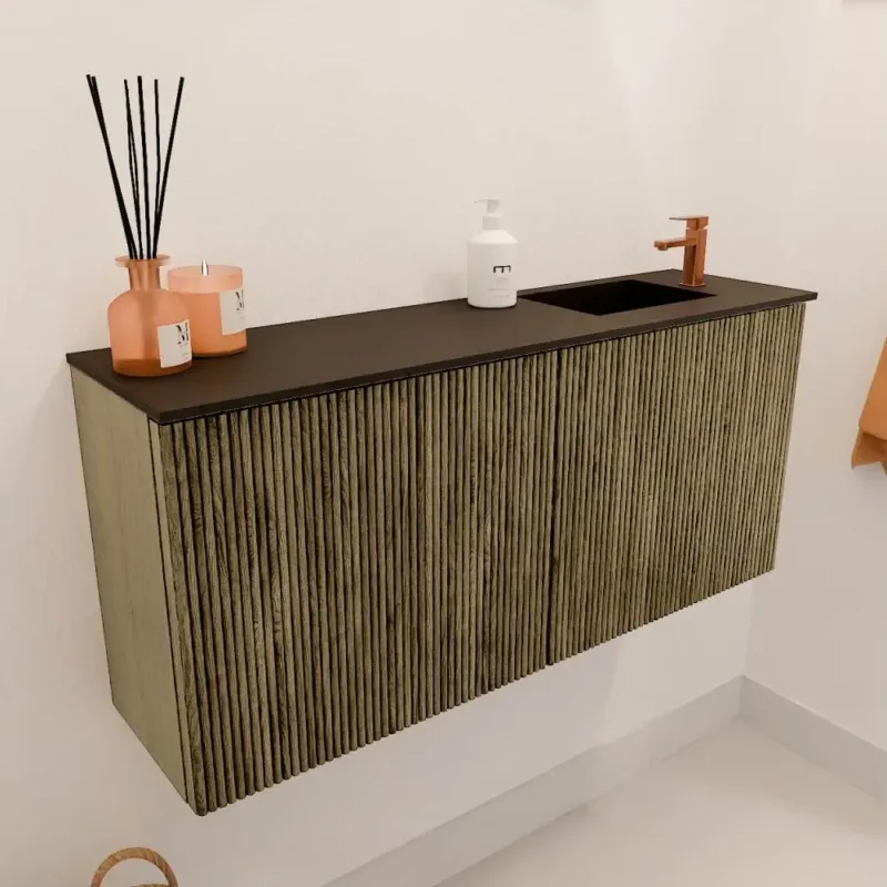 Betrouwbaar Mondiaz Joya 90cm toiletmeubel dusk met wastafel faye rechts 1 kraangat urban