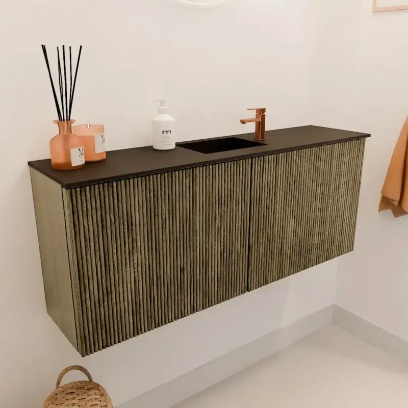 Mondiaz Joya 100cm toiletmeubel dusk met wastafel faye midden 1 kraangat urban Goedkoop